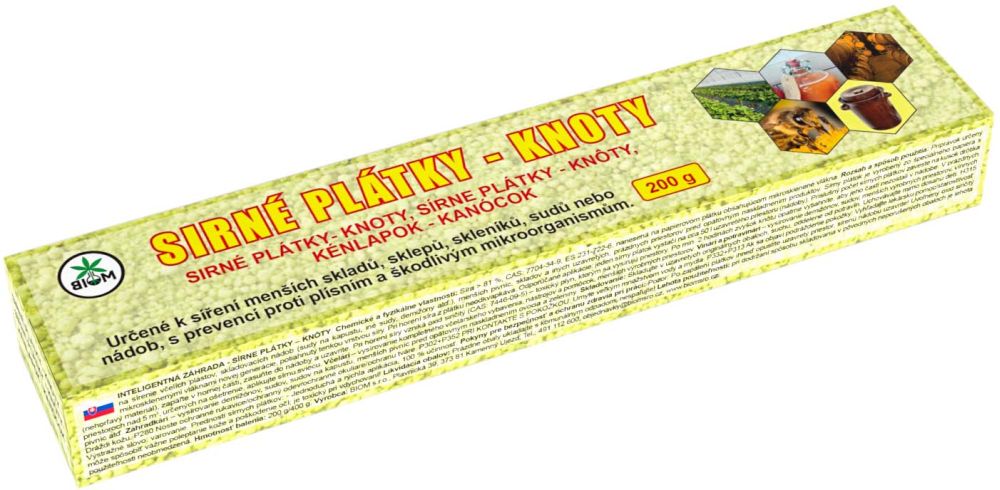 Biom sirné knoty, plátky 200 g