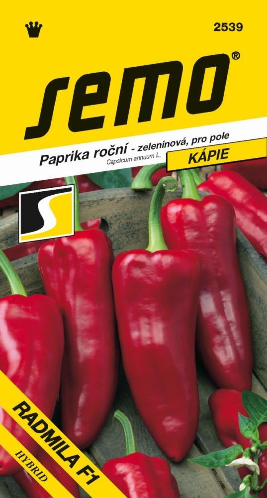 Paprika zel. - slad. kapie pol. RADMILA F1 červ._15 s