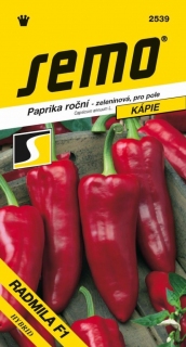 Paprika zel. - slad. kapie pol. RADMILA F1 červ._15 s