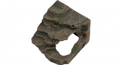 Dekorace Rohová skála s jeskyní - deštný prales 14x11x14 cm