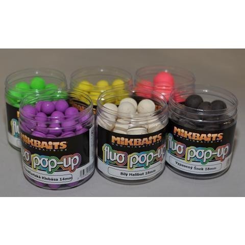Plovoucí Fluo boilie Mikbaits 14mm Zrající banán