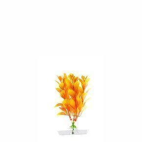 Orange Ludwigia mini, akvarijní plastová rostlinka