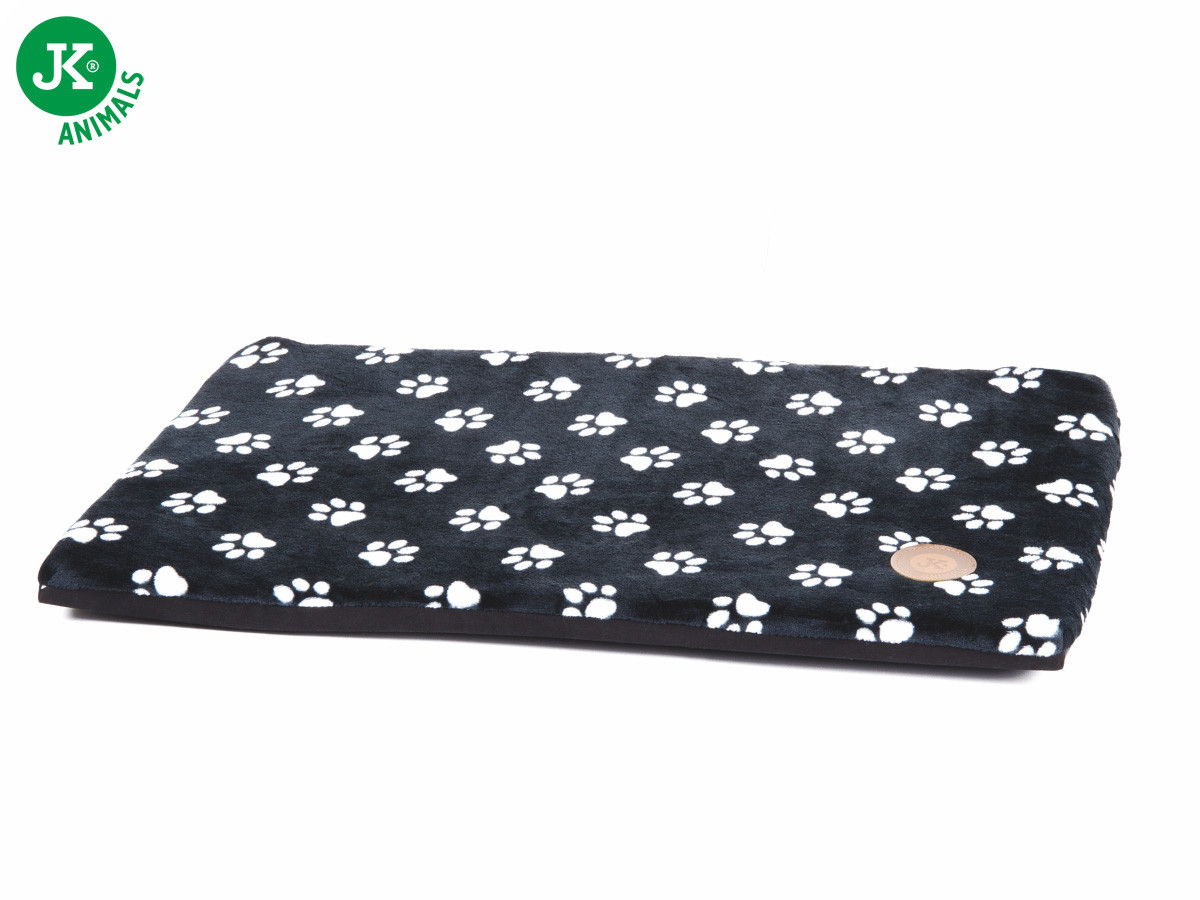 Tenká poduška Tlapka černá M