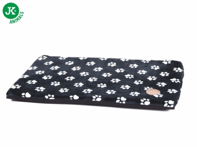 Tenká poduška Tlapka černá M