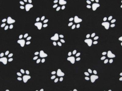 Tenká poduška Tlapka černá M