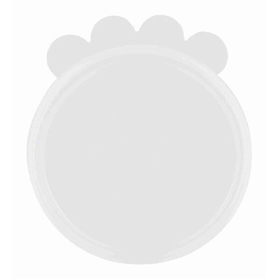Víčko na konzervy,silikonové velké 10,6cm/1 ks transparentní