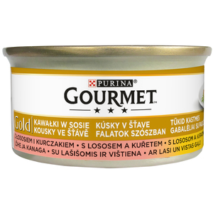 Gourmet Gold losos+kuře 85g