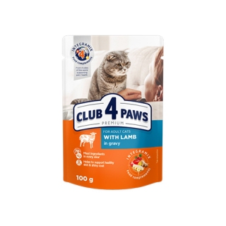 KLUB 4 PAWS PREMIUM s jehněčím v omáčce