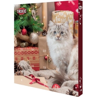 Adventní kalendář pro kočky, 30x34x3,5 cm 
