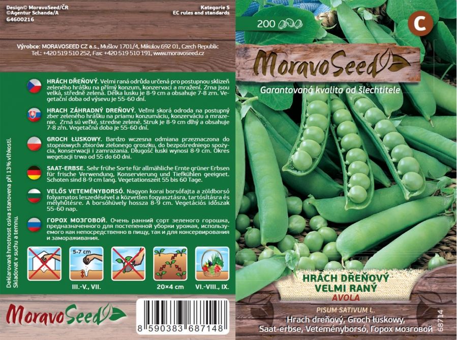 Hrách zahr. keř. AVOLA_200 s