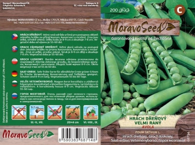 Hrách zahr. keř. AVOLA_200 s