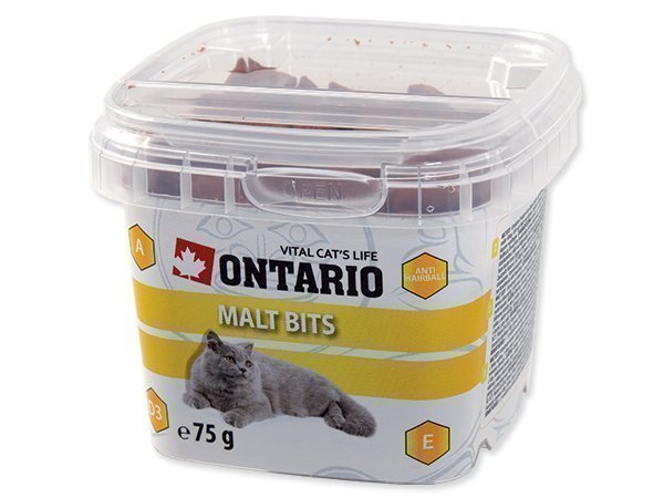 Snack ONTARIO Cat Malt Bits  (75g)             