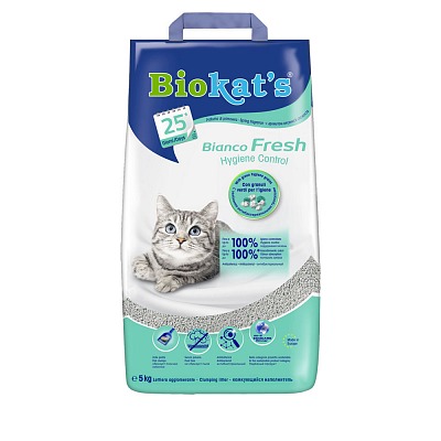Biokats podestýlka pro kočky Bianco Fresh 5 kg