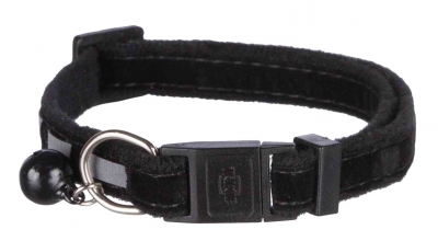 Obojek pro kočku reflexní, sametový 22-36 cm
