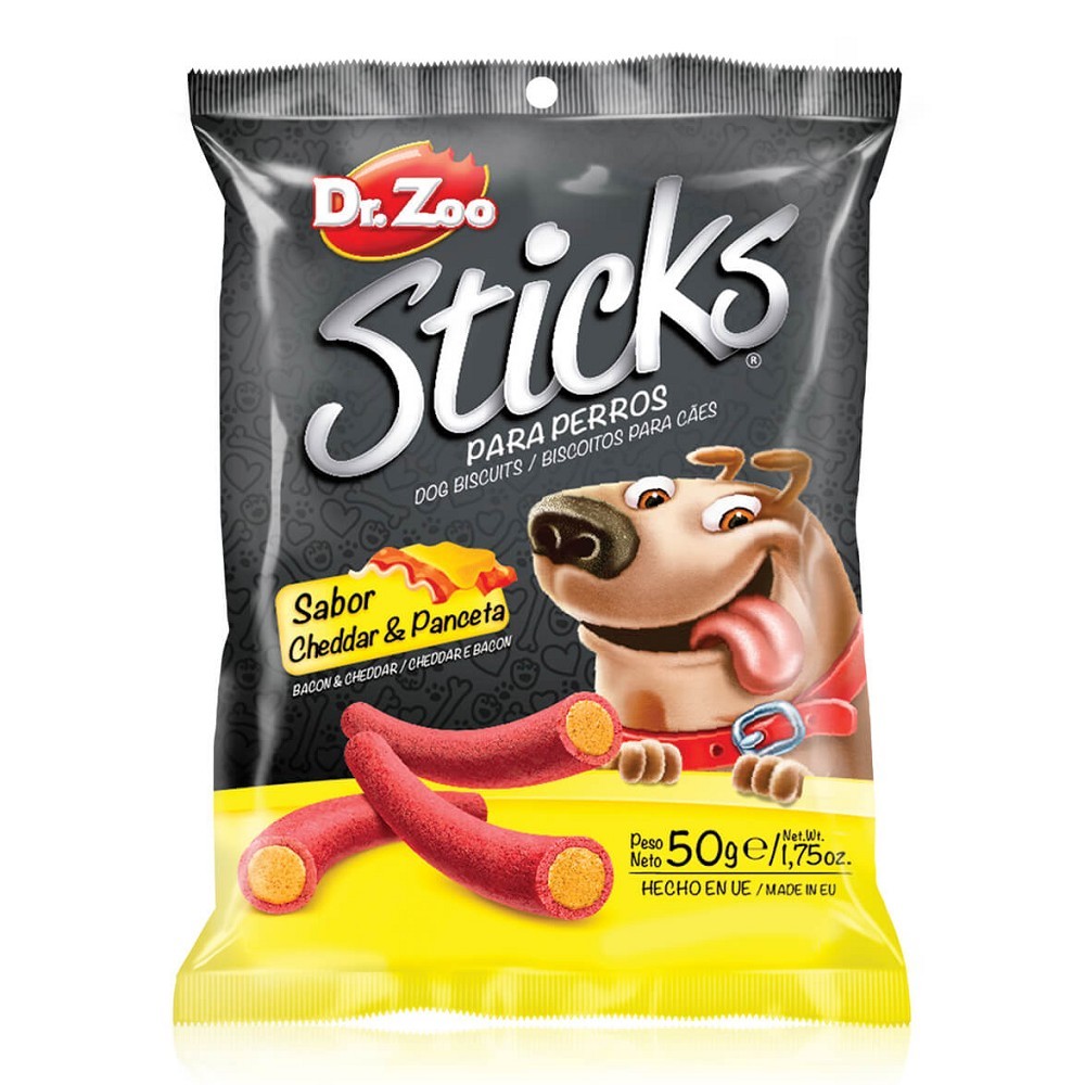 Dr.Zoo STICKS sýr a slanina, 50g
